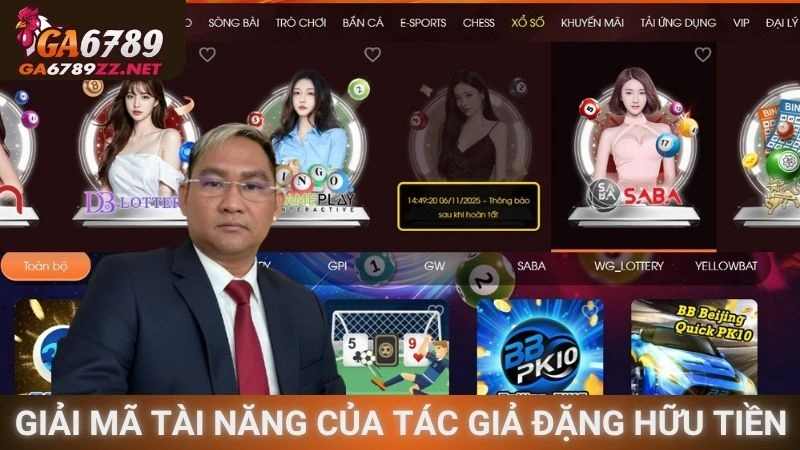 Giải mã tài năng của tác giả Đặng Hữu Tiền