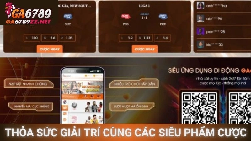 Thỏa sức giải trí cùng các siêu phẩm cược